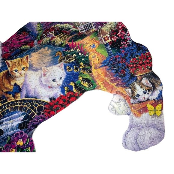 Master Pieces Shaped Puzzle 550 pc Large Pieces Kitten Tales - complete - Picture 6 of 9
